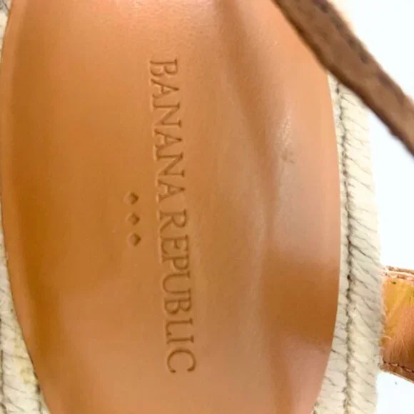 NWOT STRAPPY ESPADRILLE COGNAC - Picture 3 of 7